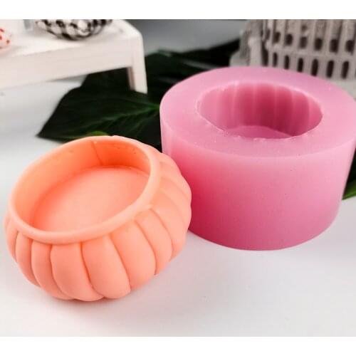 PRZY Mould Silicone Base Soap Molds Fondant Flower Base Soap Molds Handmade Mold Clay Resin Candle Mould
