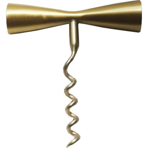 Handmade Brass Wine Corkscrew Wine Red Wine Corkscrew Creative Screwdriver Lucky Gift kitchen gadgets topless can opener