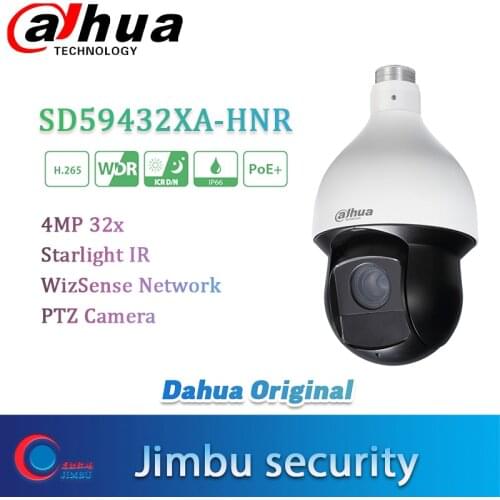 Dahua SD59432XA-HNR 4MP H.265 auto tracking IVS PTZ POE Full HD 32x Starlight IR PTZ AI Network IR PTZ camera 4.9 mm–156 mm