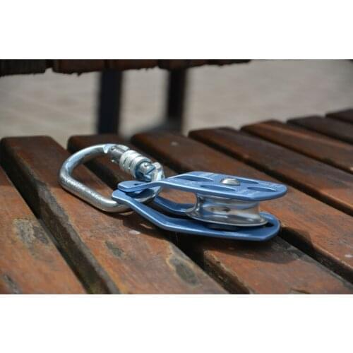 Aluminium Alloy Outdoor Climbing Pulley Heavy Duty Trolley Sheave Block and Tackle Fast Speed Pulley System