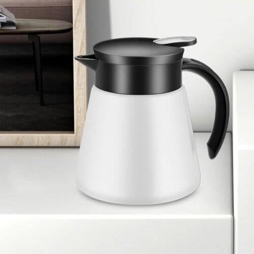 T21D 680/880ml Stainless Steel Double Wall Vacuum Flask Insulated Coffee Pot Thermos Milk Tea Water Jug