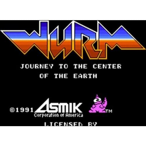 Wurm 60 Pins English Version Game Cartridge for 8 Bit 60pin Game Console
