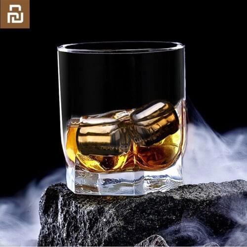 Youpin Circle Joy 304 Stainless Steel Ice Cube Cooler Stone Washable Long-term Use Ice Maker for Whiskey Wine Corks Fuit Juice