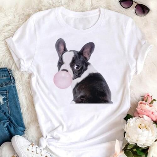Women Watercolor Cute Cartoon Print Summer 90s New Fashion Short Sleeve Round Collar White Lady Clothes Tops Tee Tshirt T-Shirts