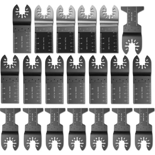 20Pcs Multi-Function Saw Blade Accessories Oscillating MultiTool Saw Blades for Renovator Power Wood Cutting Tool Bits