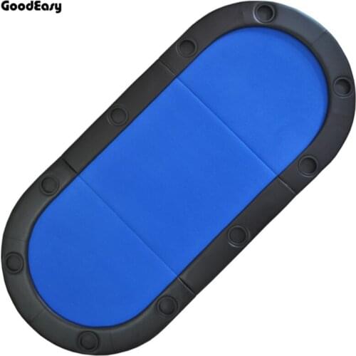 200*91cm 4colors Red/Blue/Green/Black Casino Foldable Poker Table Texas Hold'em Baccarat Three Fold with Waterproof Fabric