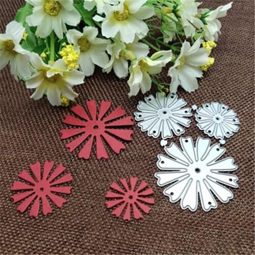 3Pcs Flowers Metal Cutting Dies For DIY Scrapbooking Album Embossing Paper Cards Decorative Crafts