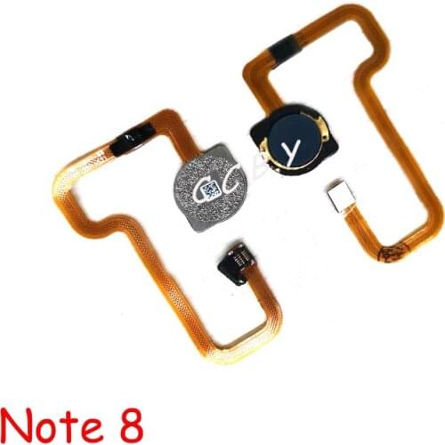 5pcs For Xiaomi Redmi Note 8 Touch ID Fingerprint Sensor Flex Home Button Flex Cable