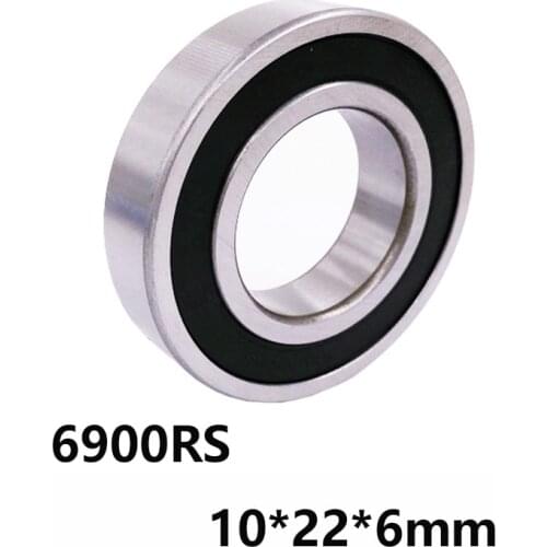 5pcs/lot 6900RS Deep Groove Ball Miniature Mini Bearings 6900RS 6900-RS 10*22*6mm 10*22*6 With Bearing Steel