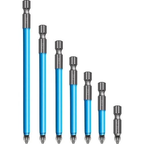 7Pcs Hand Tools Magnetic Anti-Slip Drill Bit PH2 Phillips 25mm-150mm Screwdriver For Lithium Electric Drill