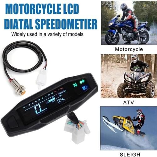 Motorcycle LCD Speedometer Digital Odometer Electric Injection and Carburetor Meter for Russian KR200