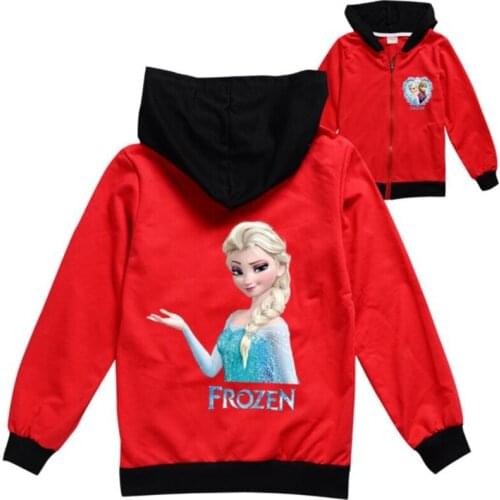2021 new Disney AnNaYi Sally snow country long sleeve childrens wear jacket zipper long cardigan daughter