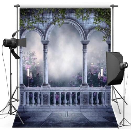 Fantasy Castle for Wedding Vinyl Photography Background Fantasy New Fabric Flannel backdrop For Children studio Photo F2133