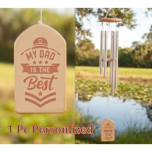 Engraved Wind Chimes 1pc Customized Personalized Memorial Wind Chimes Wood Listen To The Wind Dropshipping FL011 my dad best