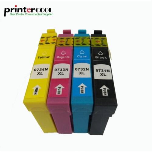 Einkshop 4pcs/Set T0731N T0731 - T0734 Compatible Ink Cartridge for Epson cx7300 CX8300 CX3900 CX4900 CX5900 TX210 TX105