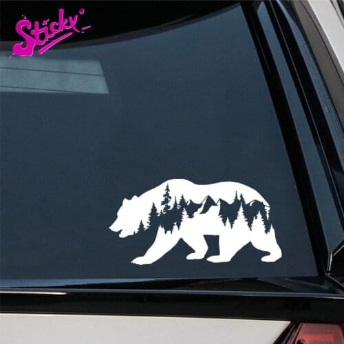 STICKY Bear Mountains Adventure Wanderlust Car Sticker Decal DecorMotorcycle Off-road Sticker Laptop Decal Vinyl