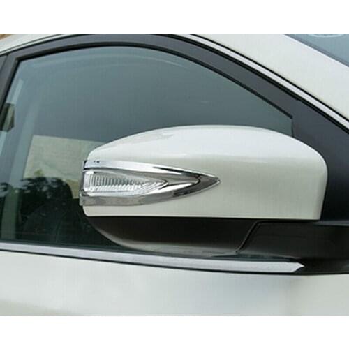 ABS Plastic Matte For Nissan Sentra 2016 2017 2018 Car Rearview mirror decoration strip Cover Trim accessories car styling 2pcs