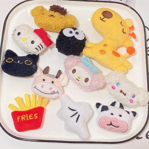 Cute plush doll, teddy cat, fries, black ball, deer, catnip toy