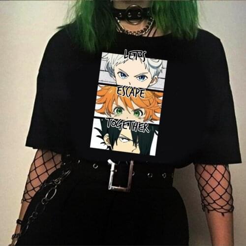 The Promised Neverland Shirt Emma Norman Ray Printed Men Anime Graphic T Shirt