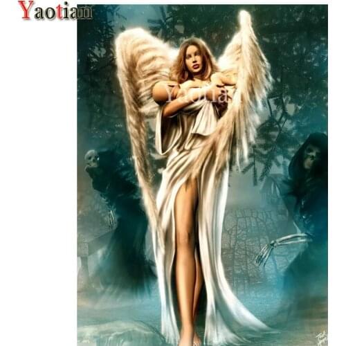 5d DIY Diamond Painting Kit Angel Holding Baby Full Drill Square / Round Crystal Mosaic Diamond Painting Embroidery Accessories