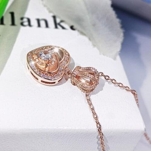 2021New Find Luxury Fashion Love Imperial Crown Shape Necklace for Women Mothers Day Gift Engagement Wedding Gift for Female