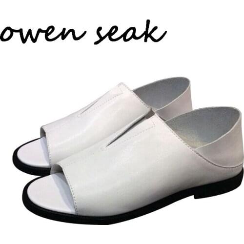 Мужские кожаные сандали Owen Seak China At AliExpress