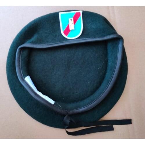 Tomwang2012 US Army 20th Special Forces Group Wool Green Beret SECOND LIEUTENANT OFFICER RANK INSIGNIA GOLD Military Hat