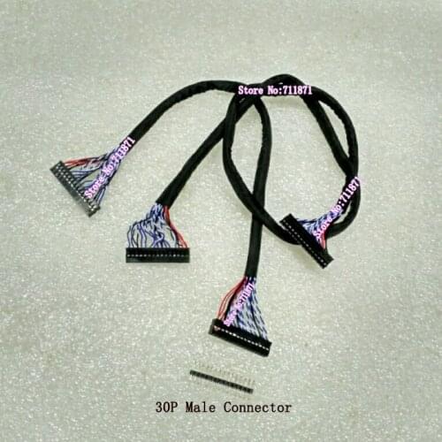 25cm 50cm 30Pin LVDS Screen Line Extension cord Male to Female 30P Screen Cable Extension 30P LCD Screen Line Extend lengthen