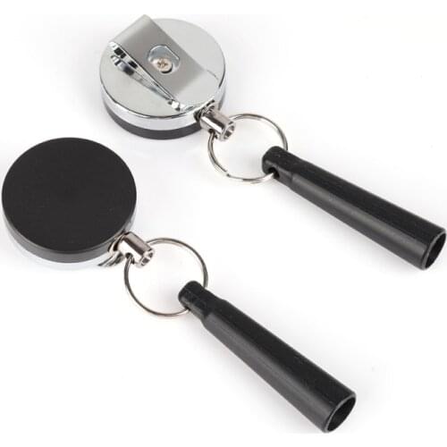 Outdoor Heavy Duty Retractable Pen Pull Holder Reel Carpenter Pencils Anti Lost Rope Key Ring Chain Belt Clip Tools2