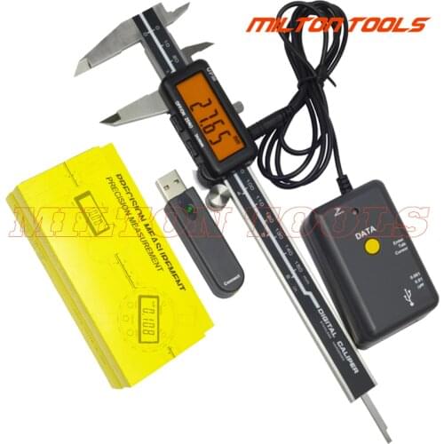 0-150mm digital caliper with USB data out port digital caliper with data cable input tool