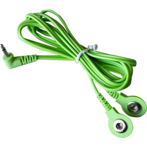 1pcs 2.5MM 2 in 1 Head Electrode Wires Connecting Cables For Digital TENS Therapy Machine Massager 5 Color