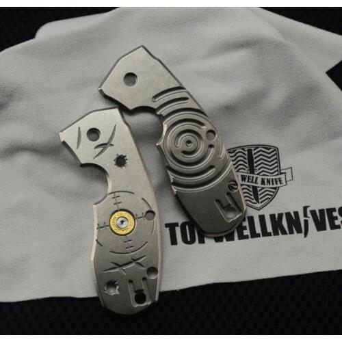 1 Piece Titanium Alloy Handle Scale for SPYDERCO C158