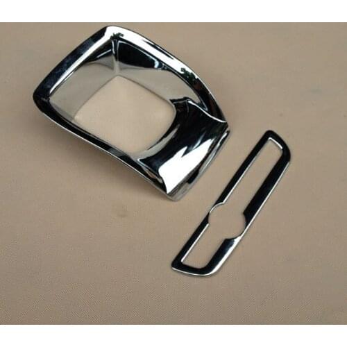 Abaiwai ABS Chrome Internal Gear Shift Trim Molding Cover Frame sticker for Peugeot 2008 2014 2015 Car Styling Accessories