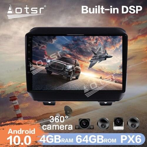 Android Car Multimedia Radio DVD Player for Jeep grand wrangler 2017 -2020 Auto GPS Navigation 360 panoramic Camera DSP Carplay