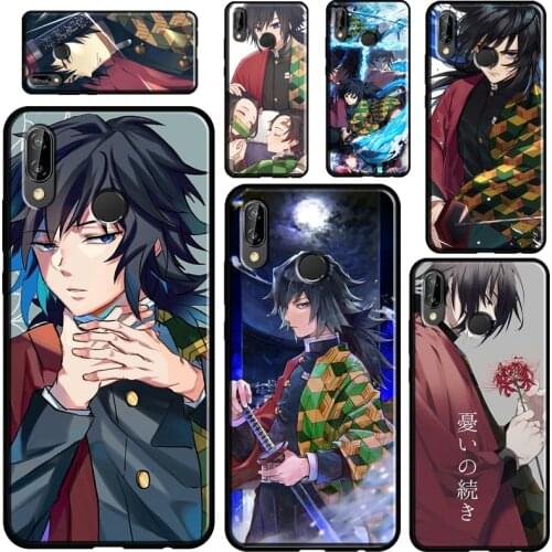 Demon Slayer Tomioka Giyuu Case For Huawei P30 Lite P40 P20 Pro Mate 20 Lite P Smart Z 2019 2021 Nova 5T Cover Shell