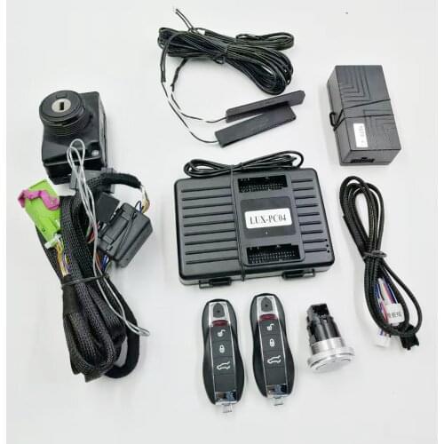 For Porsche Cayenne Year 2006-2010 Add One Push Button Start Stop System Mobile Phone APP Control System and PKE Keyless Entry