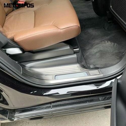For Volvo XC90 2016-2018 2019 2020 Interior Door Sill Cover Trim Scuff Guard Plate Protection Sticker Accessories Car Styling