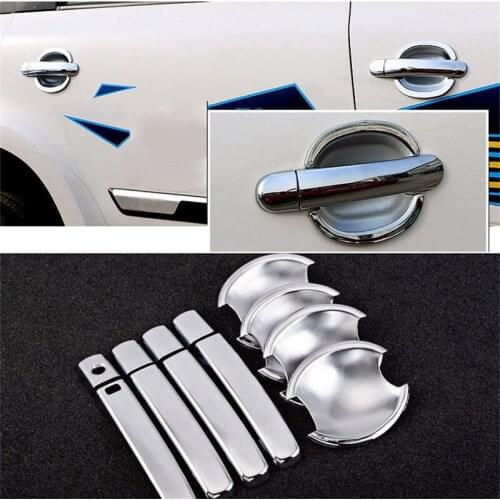 Non-Rusty Chrome Door Handle Bowl Cover Cup Overlay Trim For Skoda Yeti