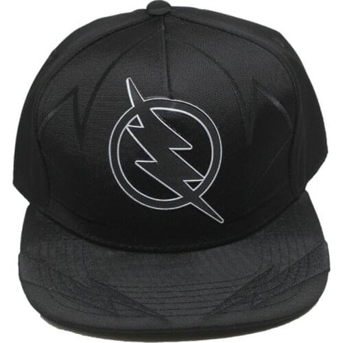 Boys Girls hip-hop cap Flash logo baseball hat Black Fashion Visor cap adjustable for Gift