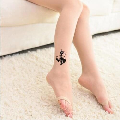KL94 Ladies transparent core-spun fish mouth pantyhose open toe tights women fine pattern stockings