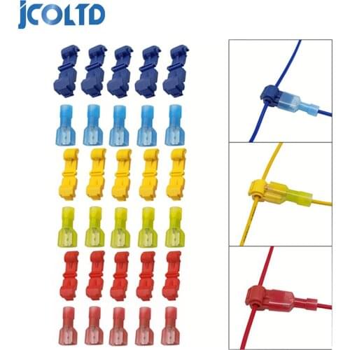 20/40PCS Electrical Wire Connectors Terminals Crimp Terminal Scotch Lock Quick Splice 24-10AWG Electrical Car Audio Kit Tool Set