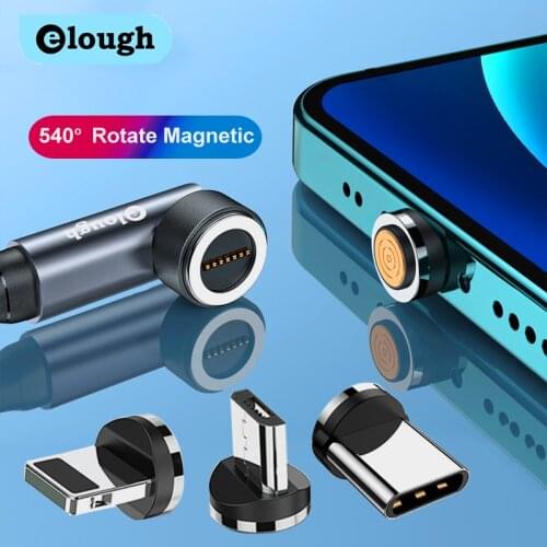 Elough Magnetic Charge Cable Fast Charging USB Type C Cable 3 in 1 Magnet Micro Data Mobile Phone Charging Cables USB Wire Cord