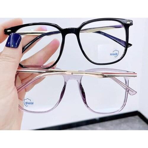 Fashion Anti-Blue Eyeglasses Women & Men Optical Eyewear Rice Nails Spectacles Simplicity Square Glasses 5 Colors