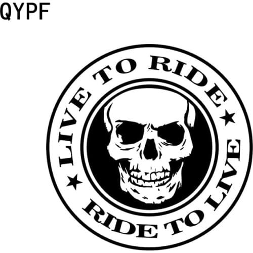 QYPF 15.5CM*15.5CM Personality Motorcycle Helmet Graphical Vinyl Car Sticker Decal Black/Silver Accessories C15-0558