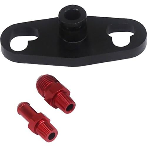 Fuel Rail Regulator Delivery Adaptor Black For Toyota With Fittings