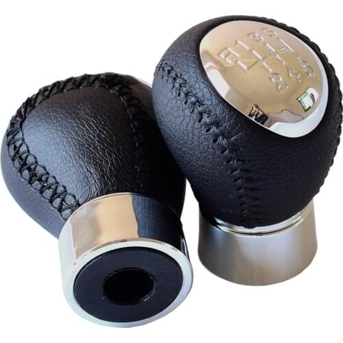 Gear Shift Knob Lever HandBall Manual 5 6 Speed For Mazda6 2002 2003 2004 2005 2006 2007 Gaiter Boot Leather Cover Car Styling