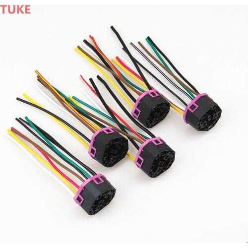 RWSYPL Qty5 Ignition Switch Plug Cable Pigtail Adapter 4B0905849 4A0 971 975 For Golf 4 MK4 Polo Passat Sharan Seat Leon A6