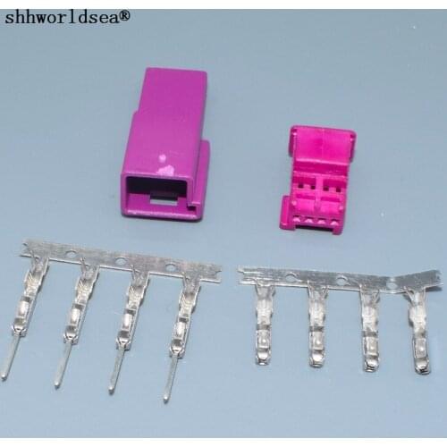 Shhworldsea 4pin chassis multicolor atmosphere lamp male and female plug for bmw x1 740 760 530 520 528 g38