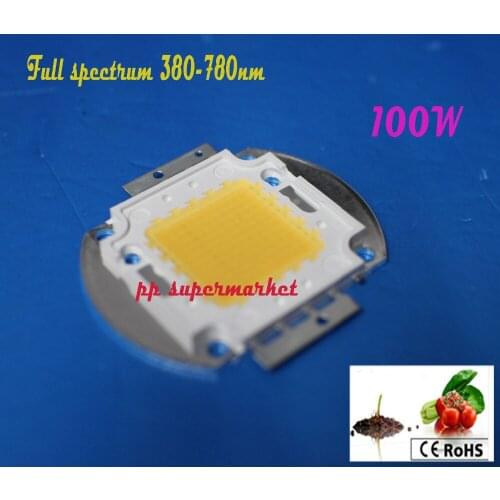 100W LED Grow light chip 60pcs x 3w bridgelux full spectrum 380-780nm 100W led grow light array for indoor DIY growth and bloom