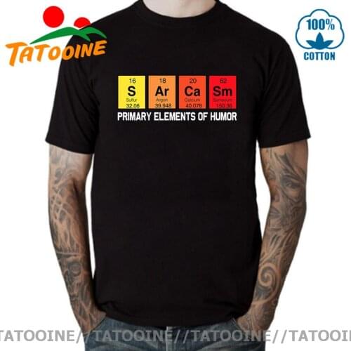 Tatooine Periodic Table Of Humor Sarcasm T-Shirt Funny Mens Birthday Gift Short Sleeve Cotton Primary Elements Chemistry T Shirt